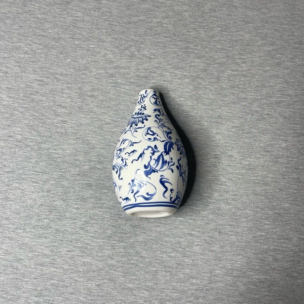 Target White & Blue 7.5” Round Portuguese Floral Ceramic Vase